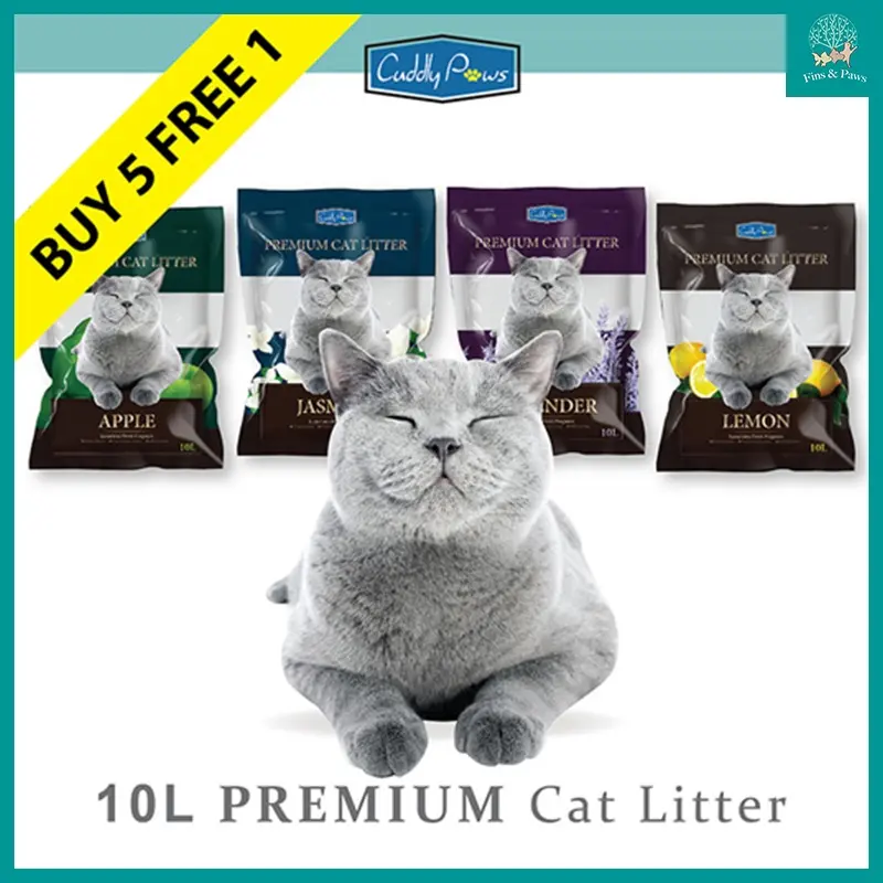 [Cuddly Paws] PREORDER. 6 x 10L! Premium Clumping Cat Litter 10L