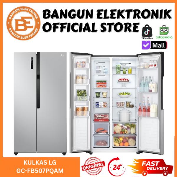 Gambar LG GCFB507PQAM KULKAS LG INVERTER SIDE BY SIDE 509 LITER - GC-FB507PQAM / GCFB507 dari BANGUN ELEKTRONIK Kota Administrasi Jakarta Barat Tokopedia