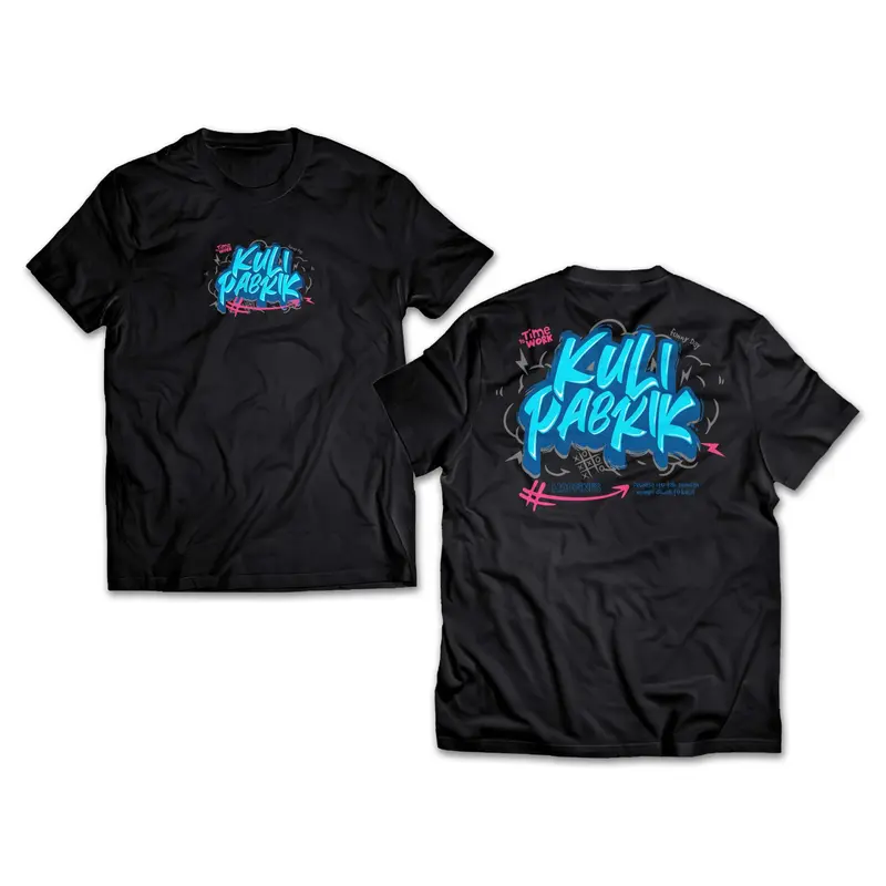 Kaos Kuli Pabrik - Tshirt Kata Kata Viral - Baju Distro Wanita Cotton Combed 30s - A2808 0