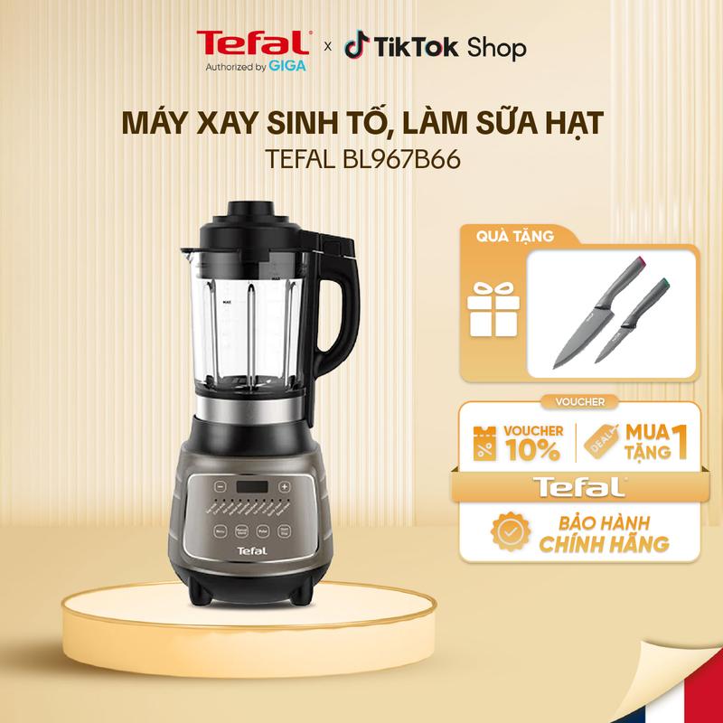 Máy xay sinh tố, làm sữa hạt Tefal BL967B66 1.75L - 12 chức năng tiện lợi - Chính Hãng