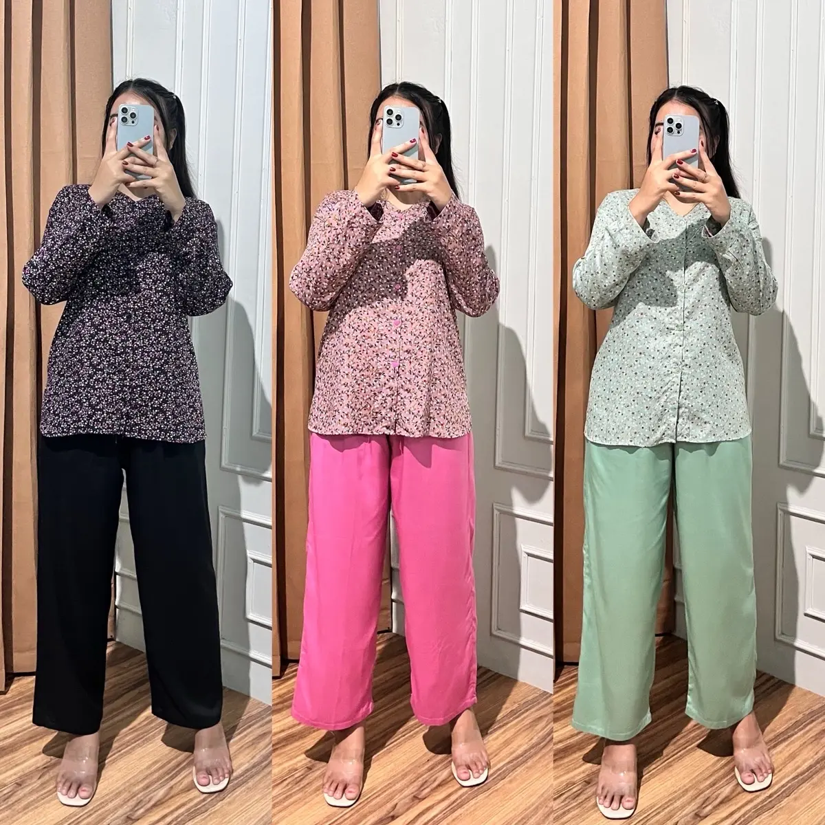 Zivana One set Setelan Wanita Kekinian Bumil Busui