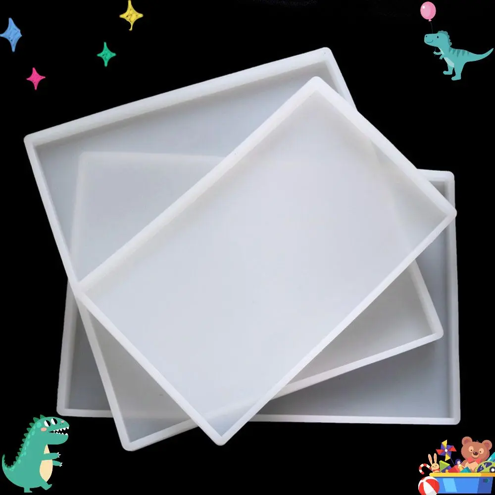 Loket Coaster Cawan Buatan Tangan, Kraf DIY, Bentuk Segi Empat, Acuan Membuat, Acuan Tuang Resin Epoksi, Acuan Coaster