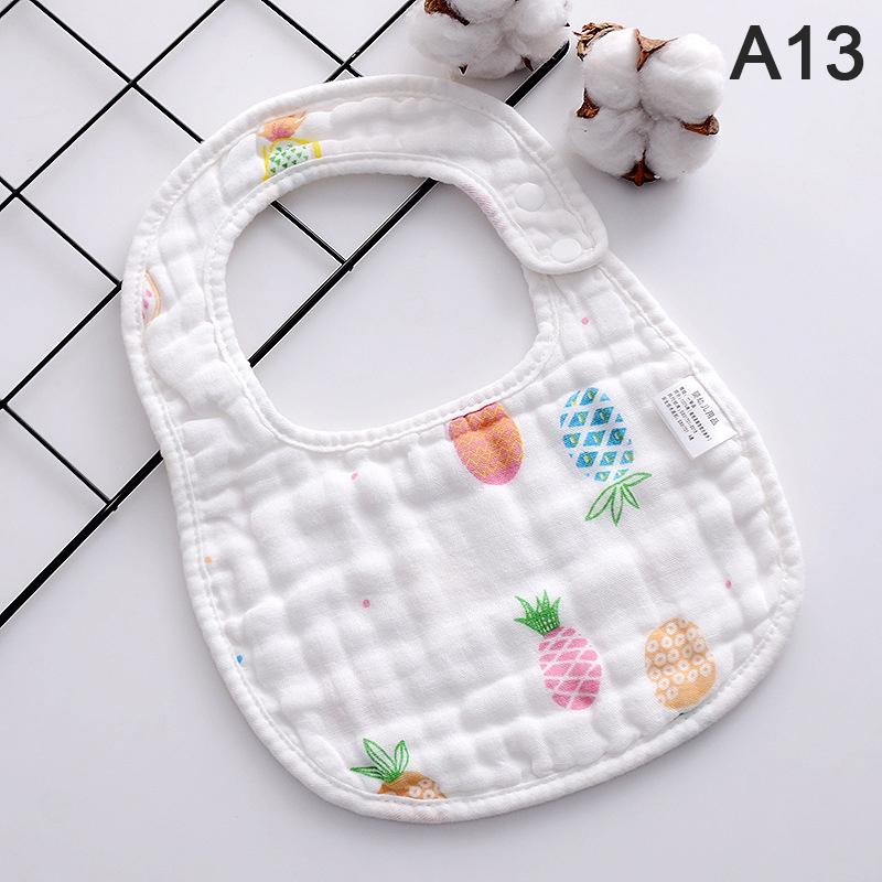 Product Introduction of 1 Pc Baby Bibs U-shaped Bandana Feeding Bib Saliva Towel Kids Girl Boy Cotton Bibs 22