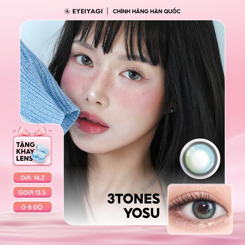  YOSU - Lens Hàn Quốc EYEIYAGI 3 tones xanh đại dương 
