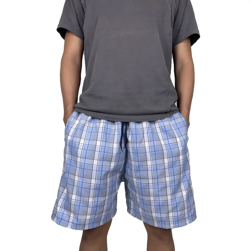 Quần Đùi Kẻ Sọc Trung Niên Chất Vải Kate Mềm Mịn, THOÁNG MÁT Nam Menswear, FORM RỘNG quầnđùi bbr Kem Nhung quần 5