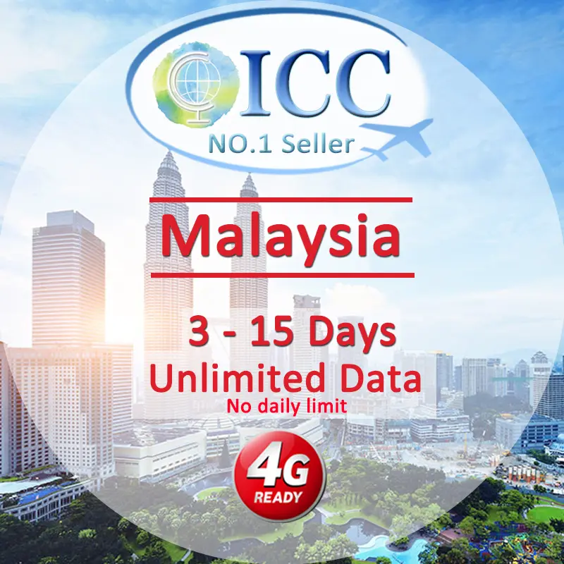 ICC SIM Card - Malaysia 1-30 Days Unlimited Data (No daily limit)
