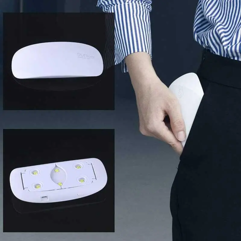 Pengering Kutek Kuku UV LED Nail Dryer 6W / Peralatan Kutek / Aksesoris Kutek / Kecantikan Kutek / Aksesoris Penghias Kuku 4