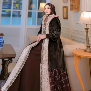 GAMIS PETRA SERIES BY YODIZEIN BAHAN SILK MIX OUTER JAGUAR DAN BLUDRU