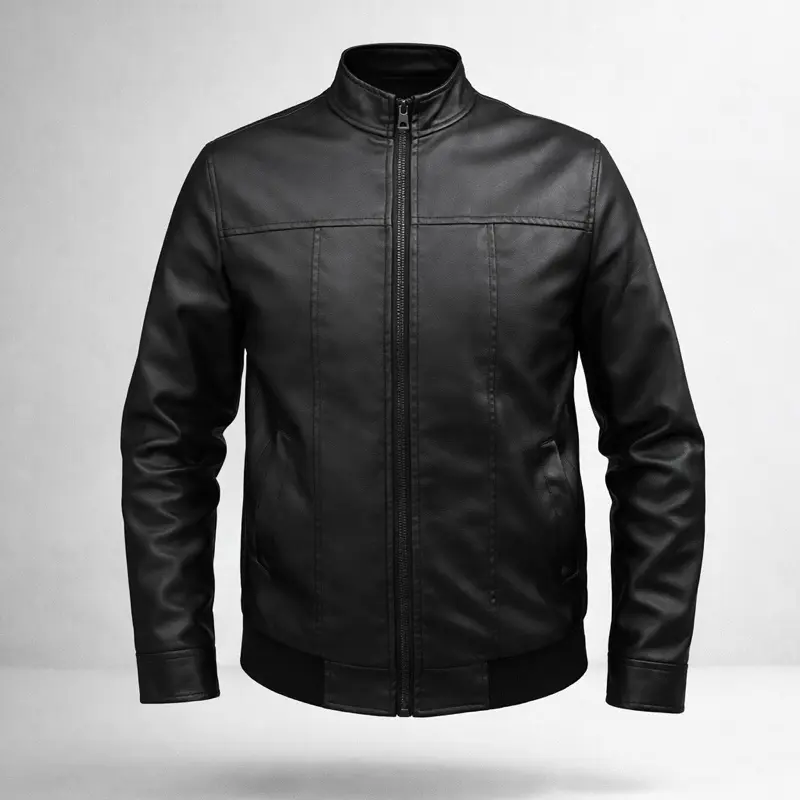 [ AFF ] Áo Da CỔ TRỤ trần nhung quảng châu - LUXURY (bảo hành da 1 năm)  M05