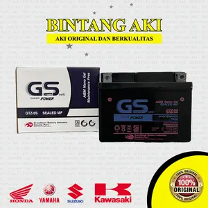 Aki Motor Kering GTZ5S ORIGINAL MIO SOUL MIO J REVO BEAT FI ESP VARIO OLD 110 JUPITER Z Mx KING Motorcycle