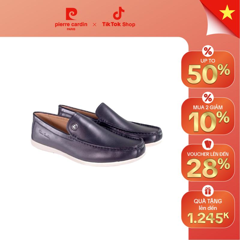 [Pierre Cardin Pháp] Giày lười nam Pierre Cardin chất liệu da bò cao cấp, thiết kế thời trang, đế cao su - PCMFWLH 523