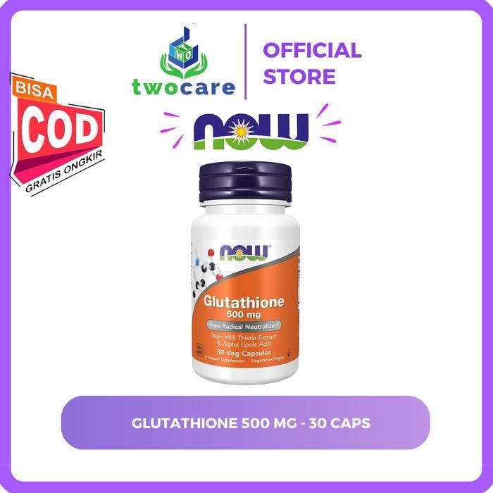 Jual Now Glutathione 500 Mg 30 Vcaps - Kota Medan - Twocare