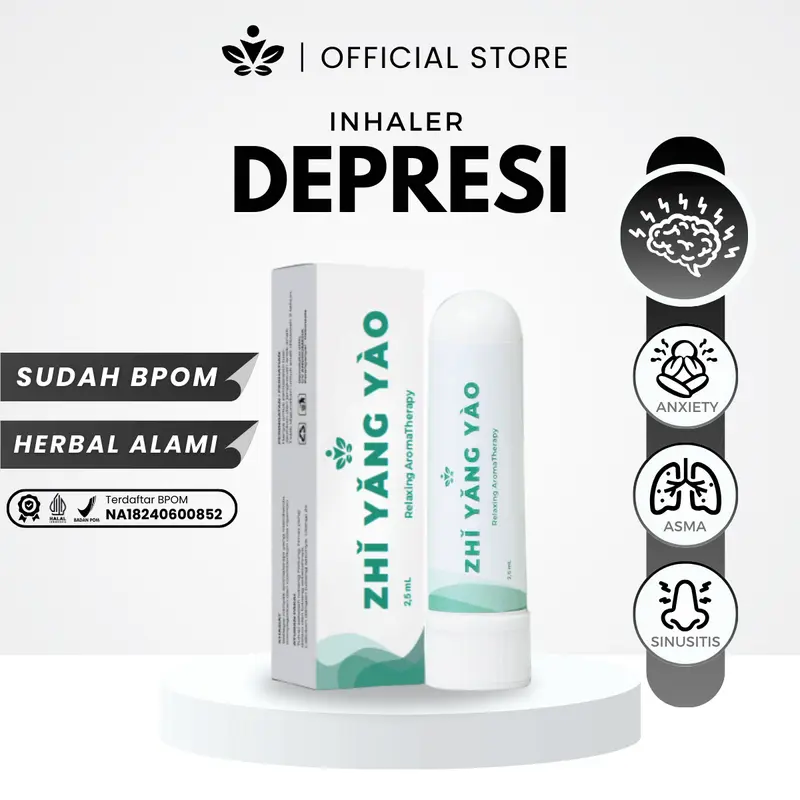 Zhi Yang Yao - Inhaler Depresi Stress Herbal Alami Aromaterapi 0