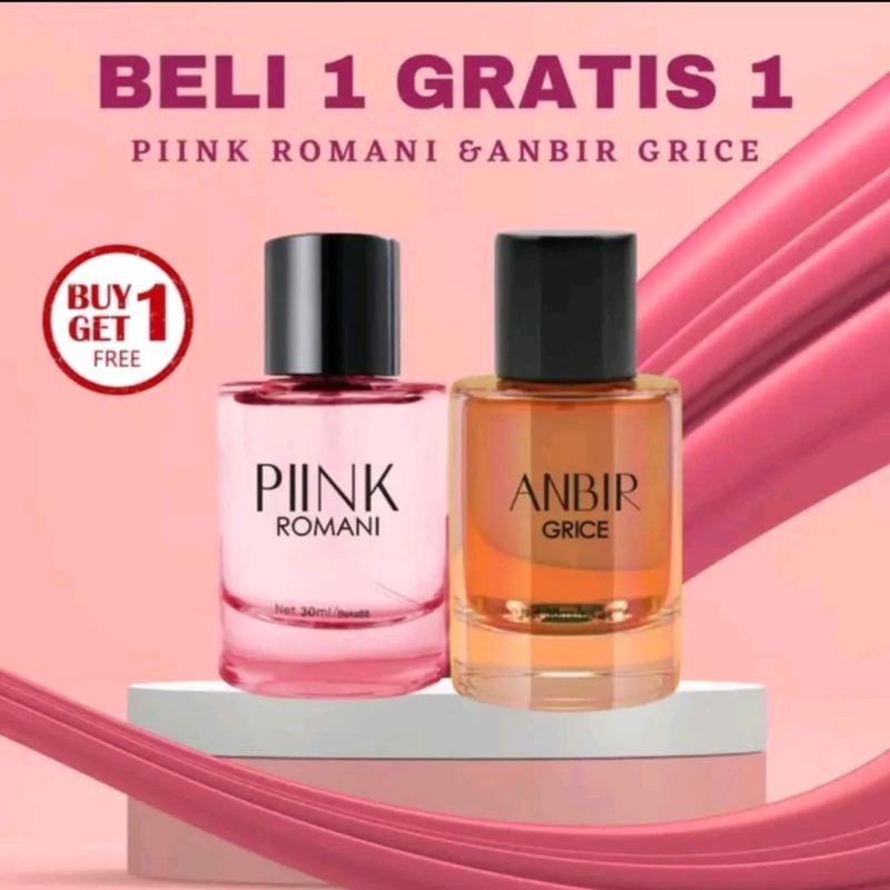 Beli 1 Gratis 1 Parfum MNSO Piink Romani - Anbir Grice Wangi Tahan Lama 24 Jam - Diskon Besar! Perfume Pria Cairan 0
