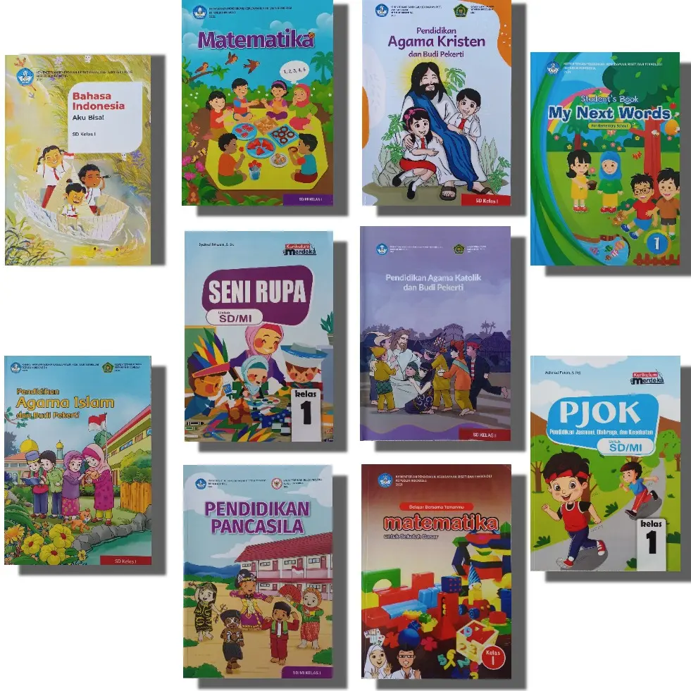 Buku Kurikulum Merdeka SD Kelas 1 Kurikulum Penggerak Revisi Terbaru Kemendikbud Matematika Bahasa Indonesia Inggris Agama Islam Pancasila