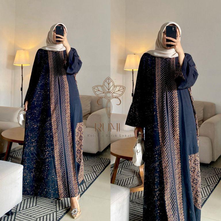 Gamis LEYA pakaian muslim kekinian gamis terbaru gamis lebaran bahan rayon premium gamis elegran