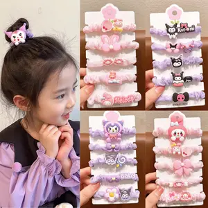 Pinpin Kids - Ikat Rambut Kuromi Melody Anak perempuan Lucu / Hiasan Kepala Karet Gelang Gadis Kecil Kuromi Melody