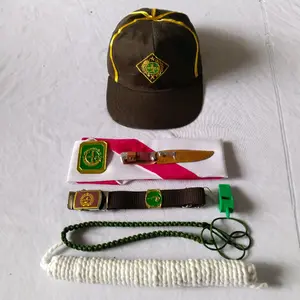 set pramuka-set peramuka set siaga cw cwo-set siaga nak laki" set perlengkapan sekolah siaga peramuka cwo cw-topi siaga-topi sd-dasi-hasduk-kacu+dll Anak Fashion