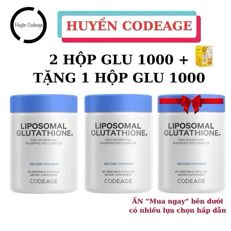glutathione 1000mg của mỹ Viên Uống Làm Sáng Da Liposomal Glutathione 1000mg 1️⃣3️⃣8️⃣5️⃣k / Hộp 60v  📍date 2028 📍Hàng Xách Tay 📍Công dụng: Glutathione là một tripeptide, gồm  ba acid amin: cysteine, glycine và glutamic acid main image 0