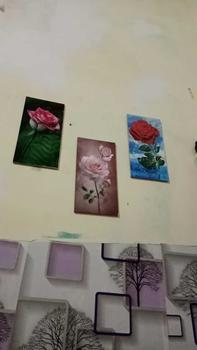 Product Review of HIASAN DINDING BUNGA MAWAR AESTHETIC (15X30 CM) PAJANGAN WALL DECOR DEKORASI DINDING BUNGA MAWAR PEONY KAYU MINIMALIS Gantungan Paku from T**4 0