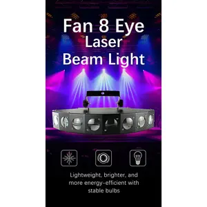 KEMAX Lampu Sorot Laser RGBW: Pencahayaan Dinamis untuk Pesta & Acara Besar.  Proyeksi Cahaya Memukau, Mode DMX512, Kontrol Suara, dan Daya Tahan Optimal.