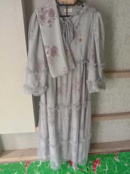 Product Review of Moana Set Hijab Segiempat Gamis Wanita Muslim Mewah Ceruty Babydoll Printing Mix Tille Tutu Cantik from W**y W** 2