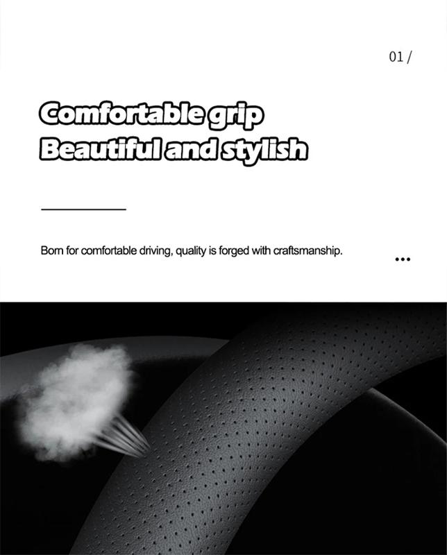 Product Introduction of Car Steering Wheel Cover Wrap for Nissan X-TRAIL Rouge Qashqai 2010-2019 2020 2021 2022 2023 2024 D O Type Braid On Steering-Wheel 6