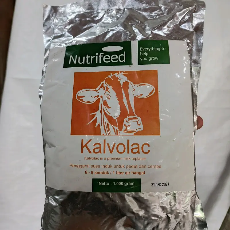 KALVOLAC NUTRIFEED 1KG SUSU REPLACER SUSU PENGGEMUK ANAK AN SAPI DAN DOMBA SUSU PENGGANTI INDUK SAPI DAN KAMBING 1