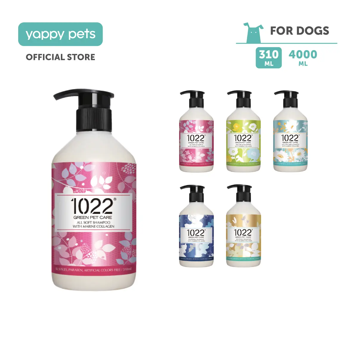 1022 Green Pet Care Marine Collagen Dog Shampoo 310ml