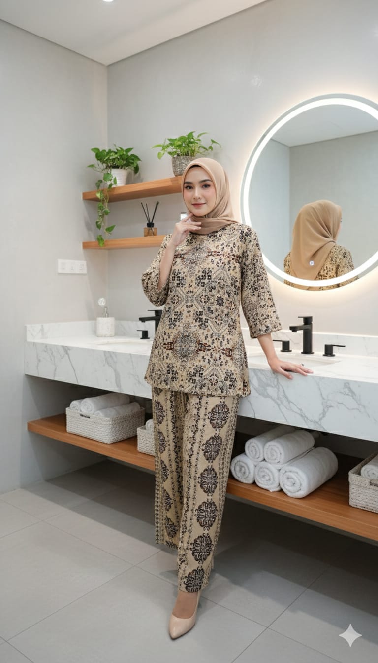 One set Keisya Lengan 7/8 Bahan Rayon premium Setelan Kekinian Terbaru