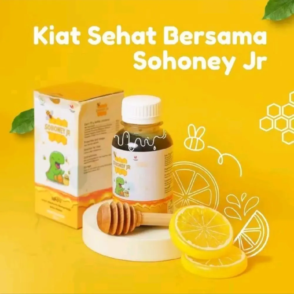Sohoney Jr - PROMO PAKET ISI 2BOX Kiat Sehat untuk Anak dengan Manfaat Honey dan Lemon Alami untuk Kesehatan Anak