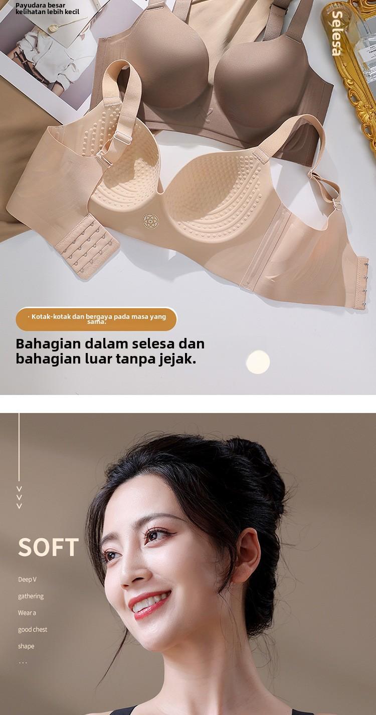 Product Introduction of 34-44BC Large size underwear,women'sthin styles,large breasts,small and seamless upper support,gathering,anti-asgging,double breasts,full cap bra cover. 11