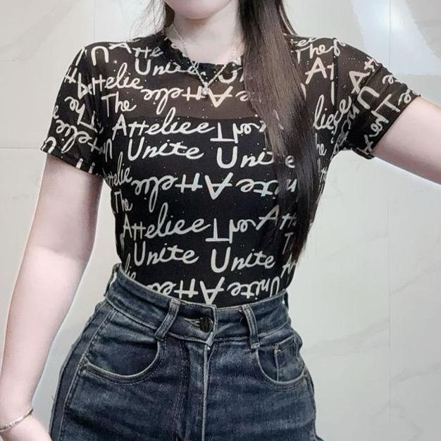 198_ Áo Thun Lưới FOM ÔM Hai Lớp Mềm Mát Cho Nữ Chất Liệu Co Giãn Tốt Thoải Mái Thời Trang Phù Hợp Nhiều Hoàn Cảnh