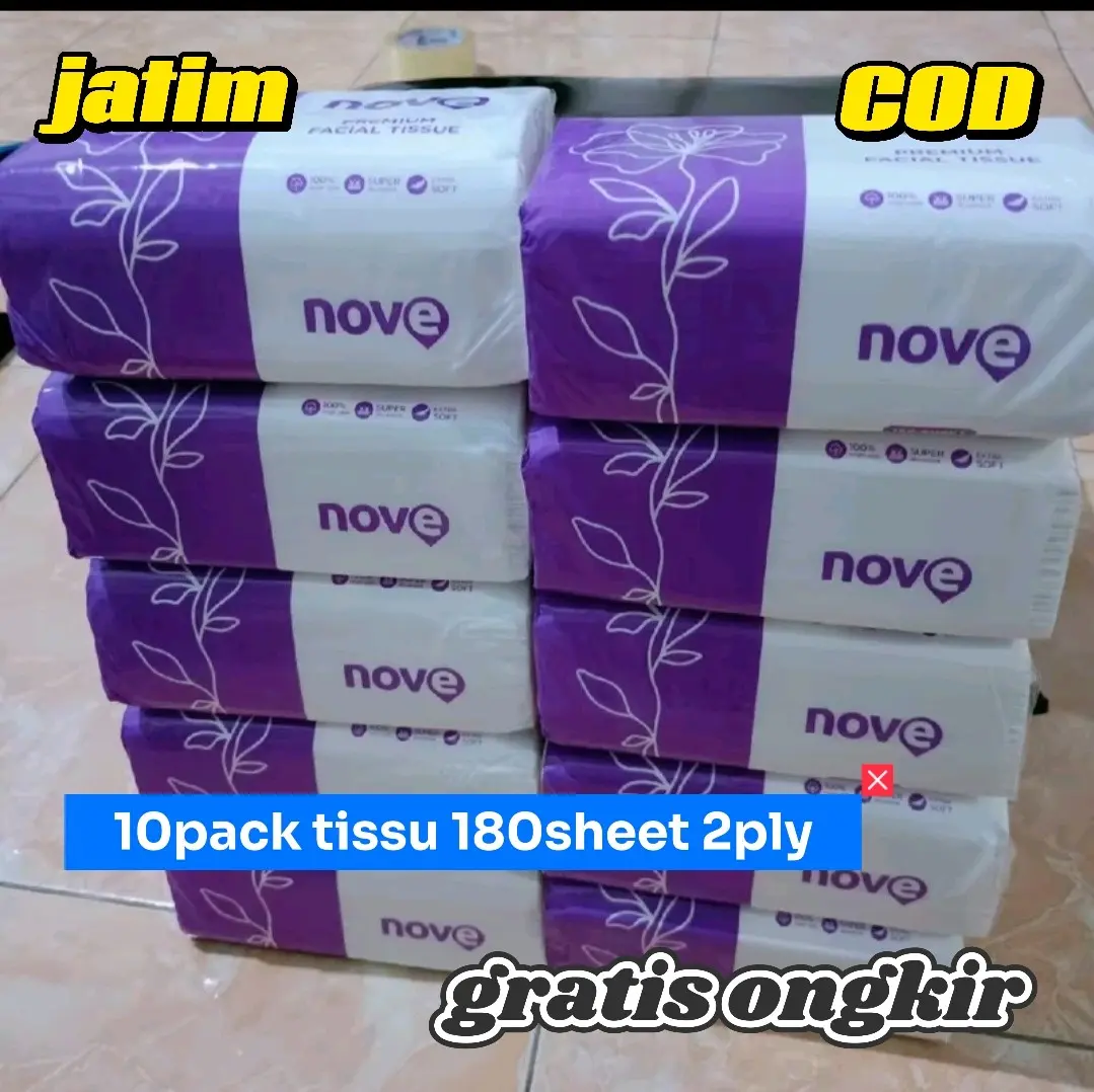 10pack tissu nove tissu halus tissu wajah