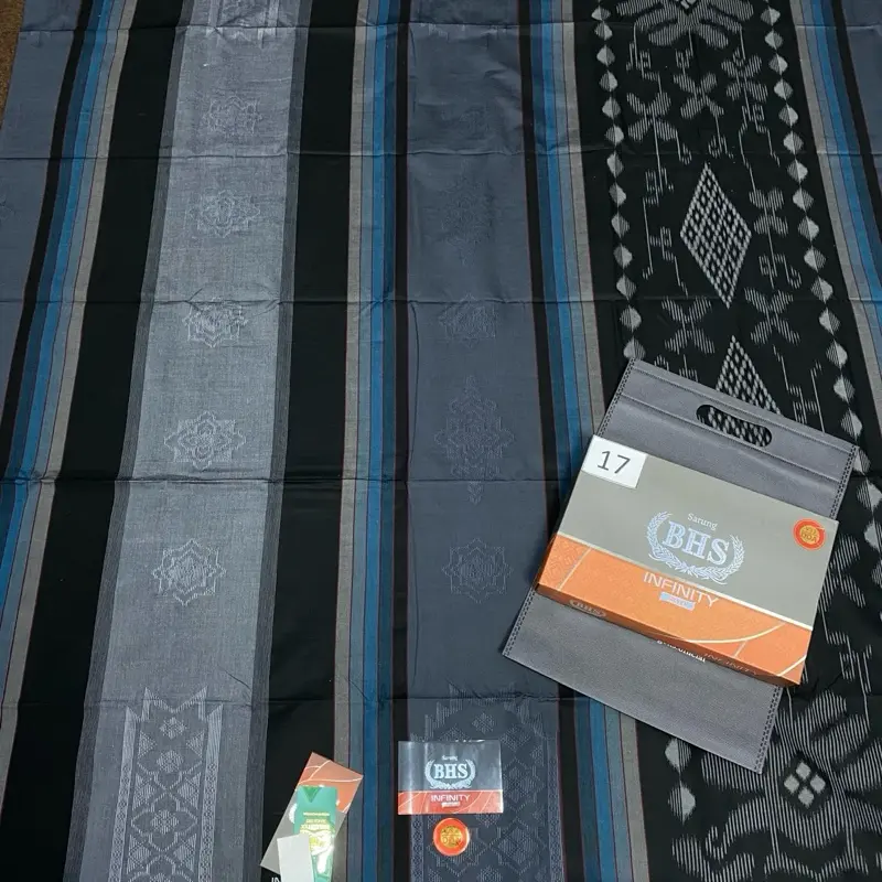 SARUNG BHS INFINITY SILVER TIMBUL FREE TOTEBAG 7