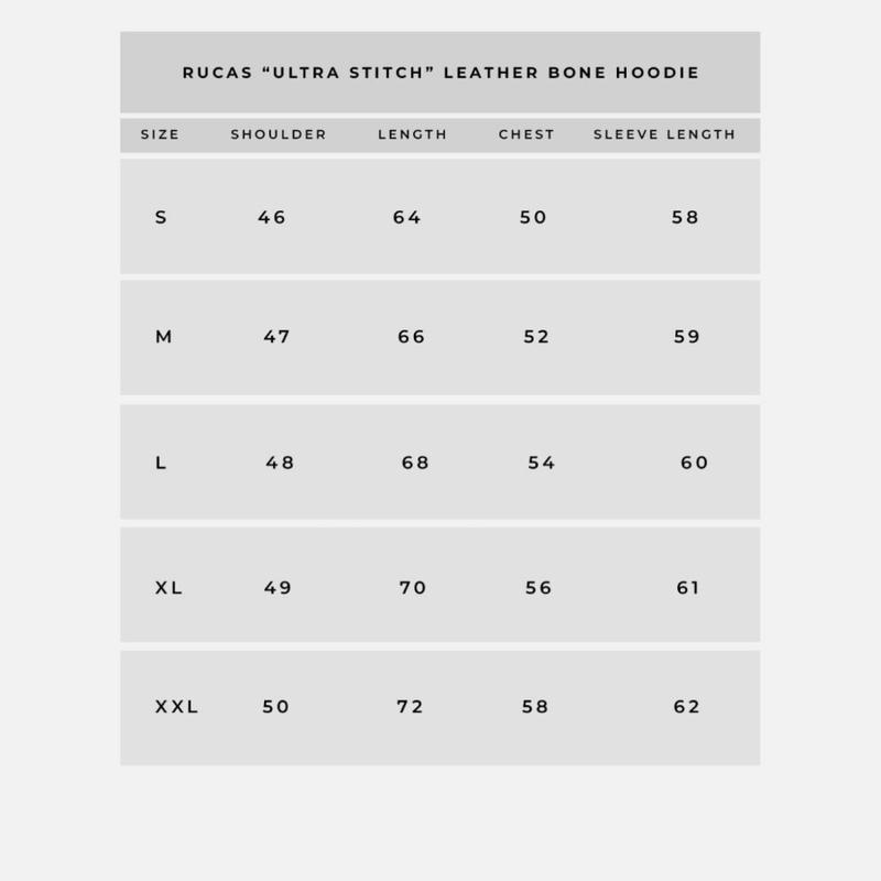 Rucas Ultra Stitch Leather Bone Hoodie Original - M - Shop | Tokopedia
