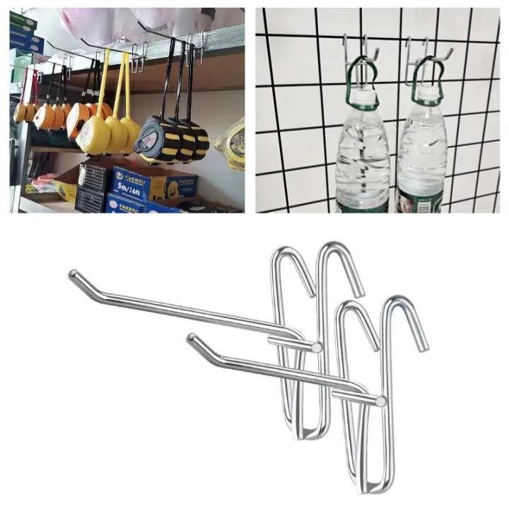  10PCS Móc treo siêu thị loại phi 5ly to dày treo khoẻ phụ kiện điện thoại kệ lưới cài lưới 