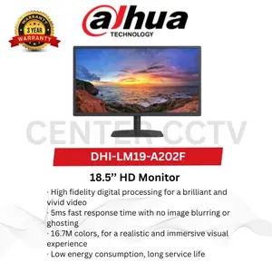 DHI-LM19-A202F Monitor Dahua 19" HD 75Hz HDMI Garansi Resmi - DHI-LM19-A202F, TANPA KAYU