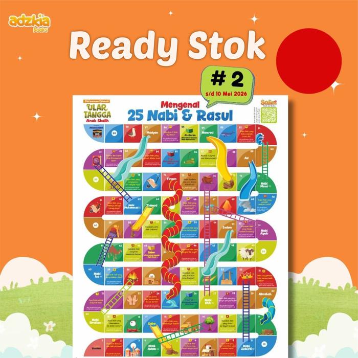 Gambar ULAR TANGGA (Mengenal 25 Nabi Dan Rasul) Adzkia Ukuran A3 dari Toko Buku Arafah_NEW Kota Surakarta Tokopedia
