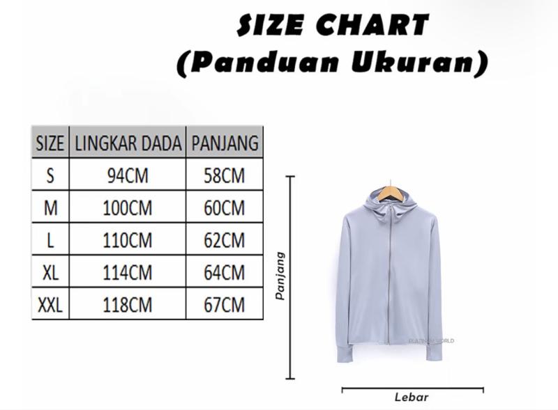 Jaket Olahraga Airsm Unisex Dryfit Anti UV Protection Polos Sport Warna Grey