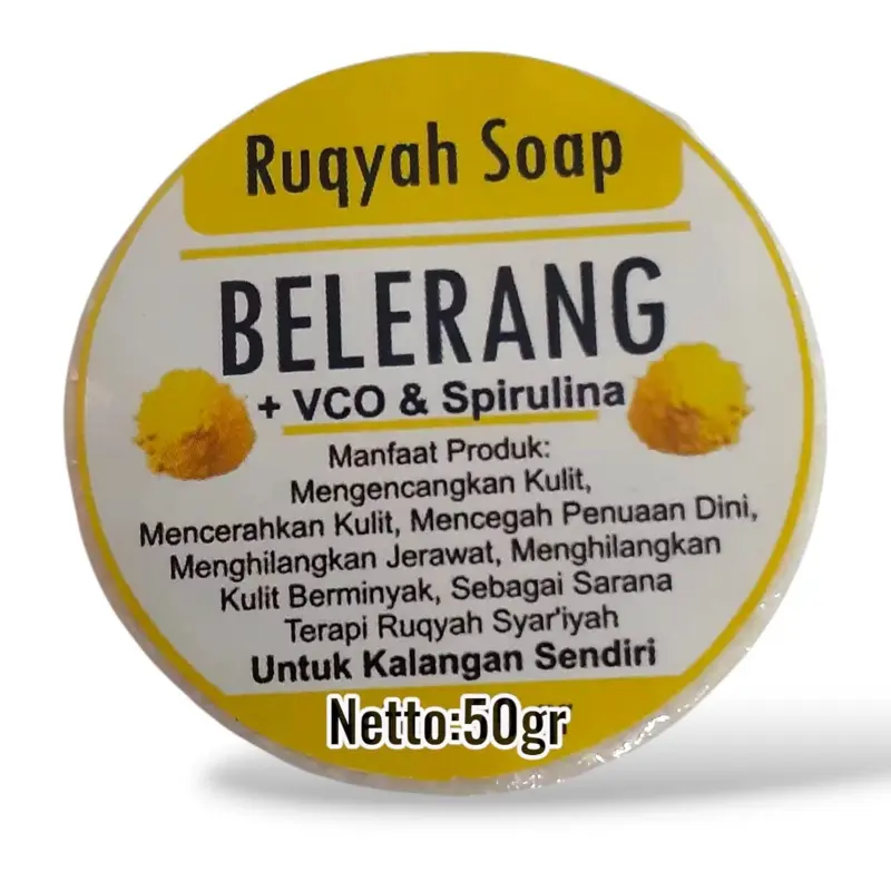 Sabun Sulfur Belerang Plus VCO untuk Perawatan Kulit - Soap, Vitamin, Mandi, Wanita Berminyak Memutihkan Menyembuhkan