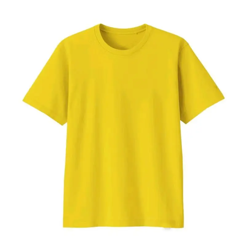 kaos polos lengan pendek pria wanita warna kuning kenari bahan cotton combed 30s premium super nyaman Lembut 2