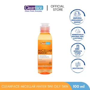 Purbasari - Cleanface Micellar Water 3in1 For Oily Skin 100 ml