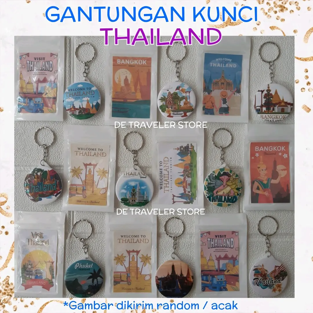 Gantungan Kunci Thailand Oleh - Oleh Souvenir Negara Thailand Bangkok
