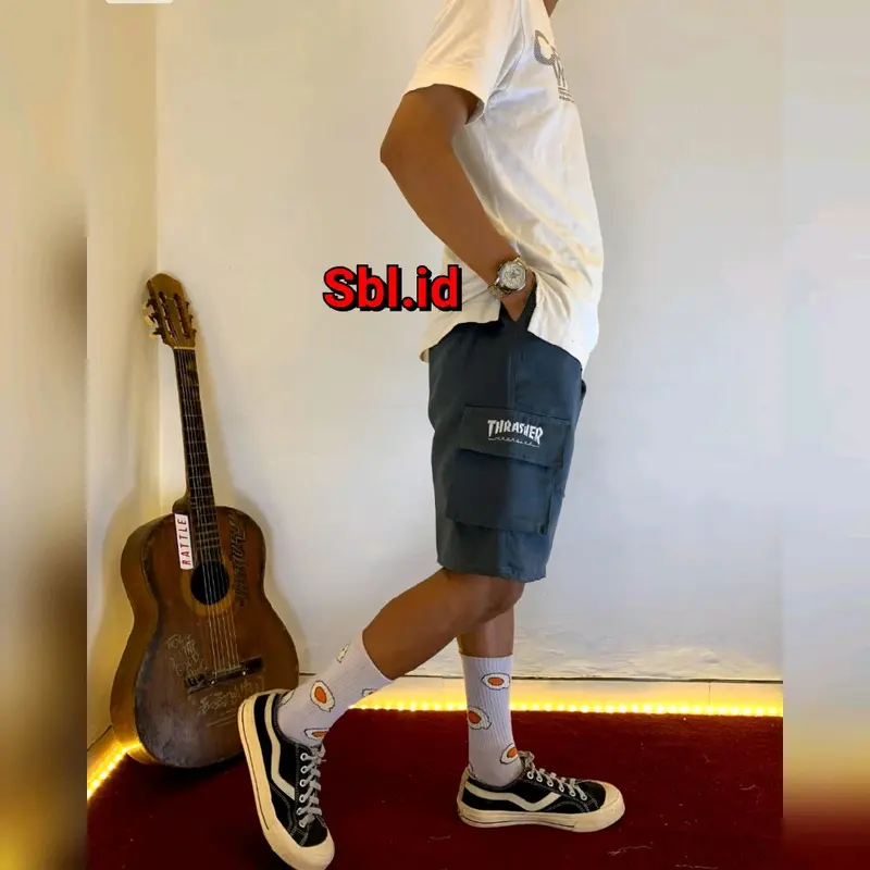 DISKON BIG SALE!!! celana pendek kargo cowok size 25-34 pinggang rib karet elastis nyaman terbaru short pendek pria santai dirumah 5