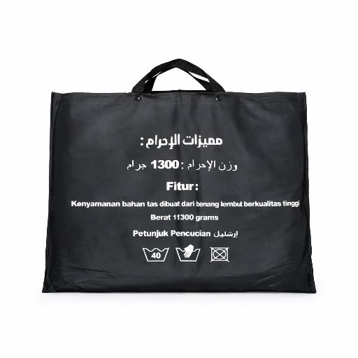 Kain Ihram Pria Dewasa JUMBO Putih Ukuran 110×280cm Perlengkapan Haji Umroh Nyaman Bebas Gerak Big Size