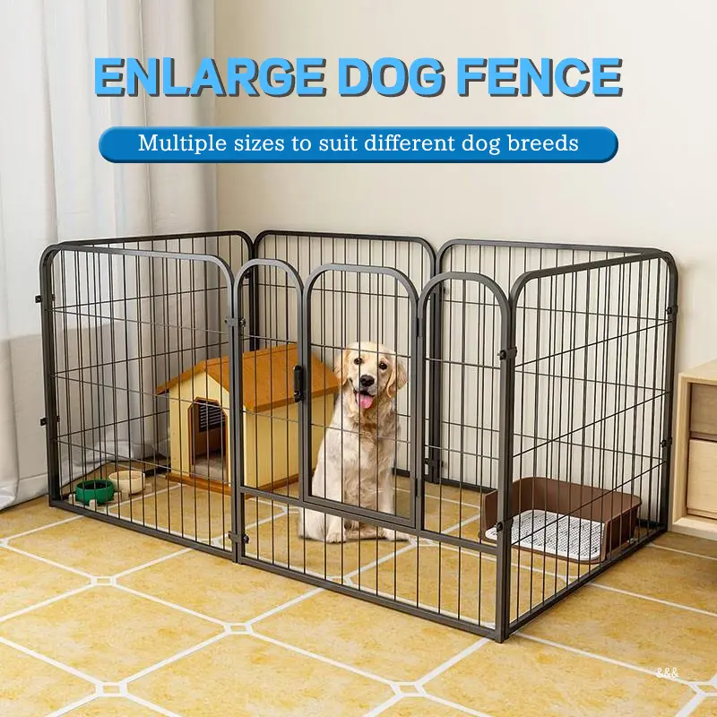 [LOCAL STOCKS] Dog Cat Rabbit Large Playpen Cage (Black/White)