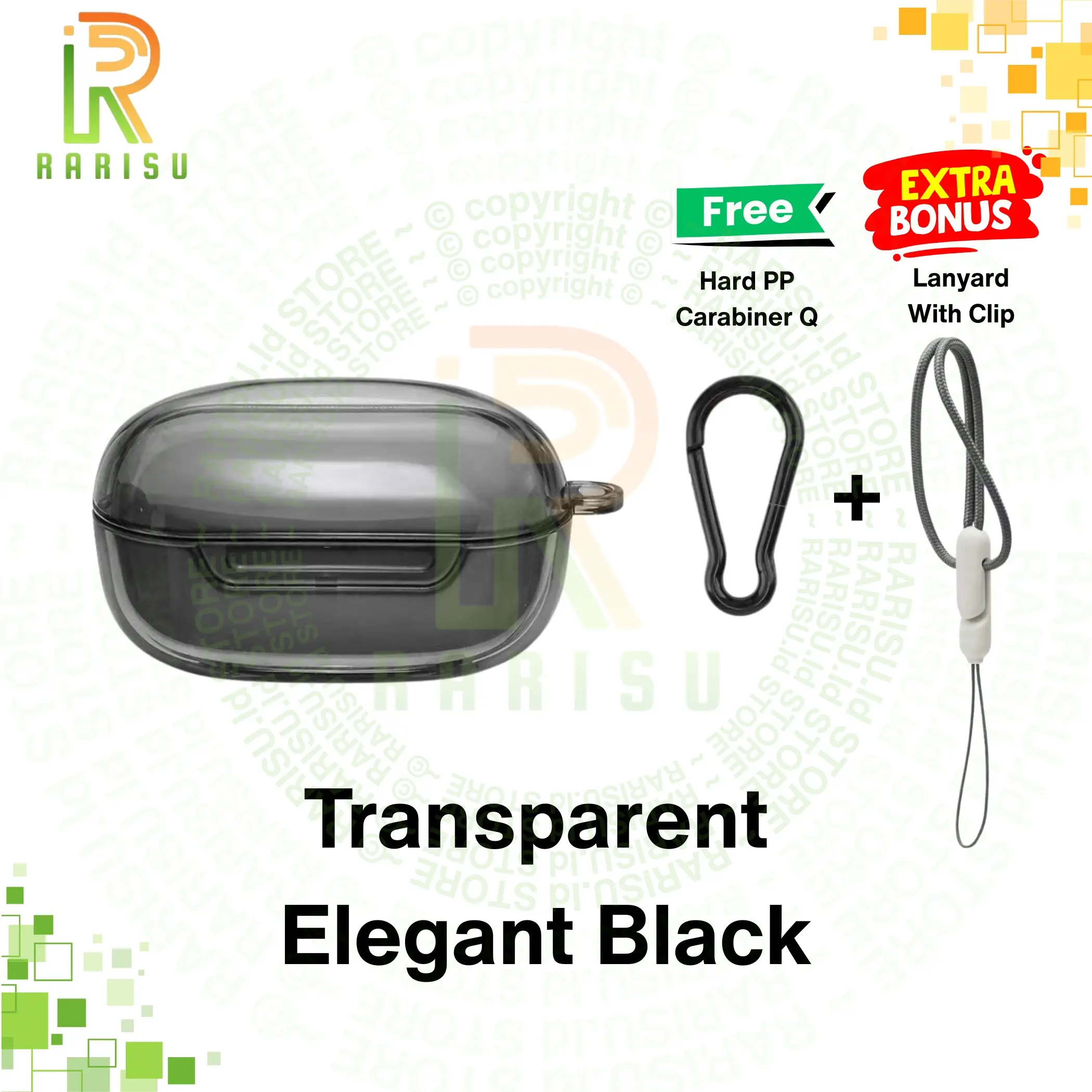Transparent Elegant Black