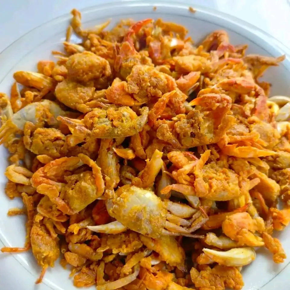 Cemilan Baby Crab Rajungan Crispy Netto 100gr | Varian Rasa Original Pedas Gurih Daun Jeruk