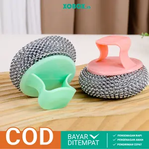 Sikat Kawat Spons Aluminium Spons Cuci Piring Kawat Stainless Steel Panci HM1040